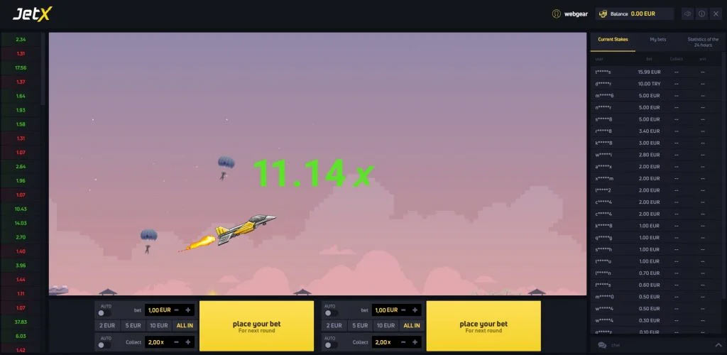 escapades presented via JetX